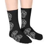 Mid-length Socks skull day of the dead