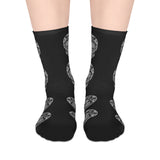 Mid-length Socks skull day of the dead