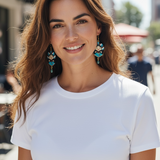 Earrings muñeca Lele -Huichol art- Lele Doll Earrings