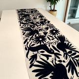 Mexican Table runner tenango embroidery