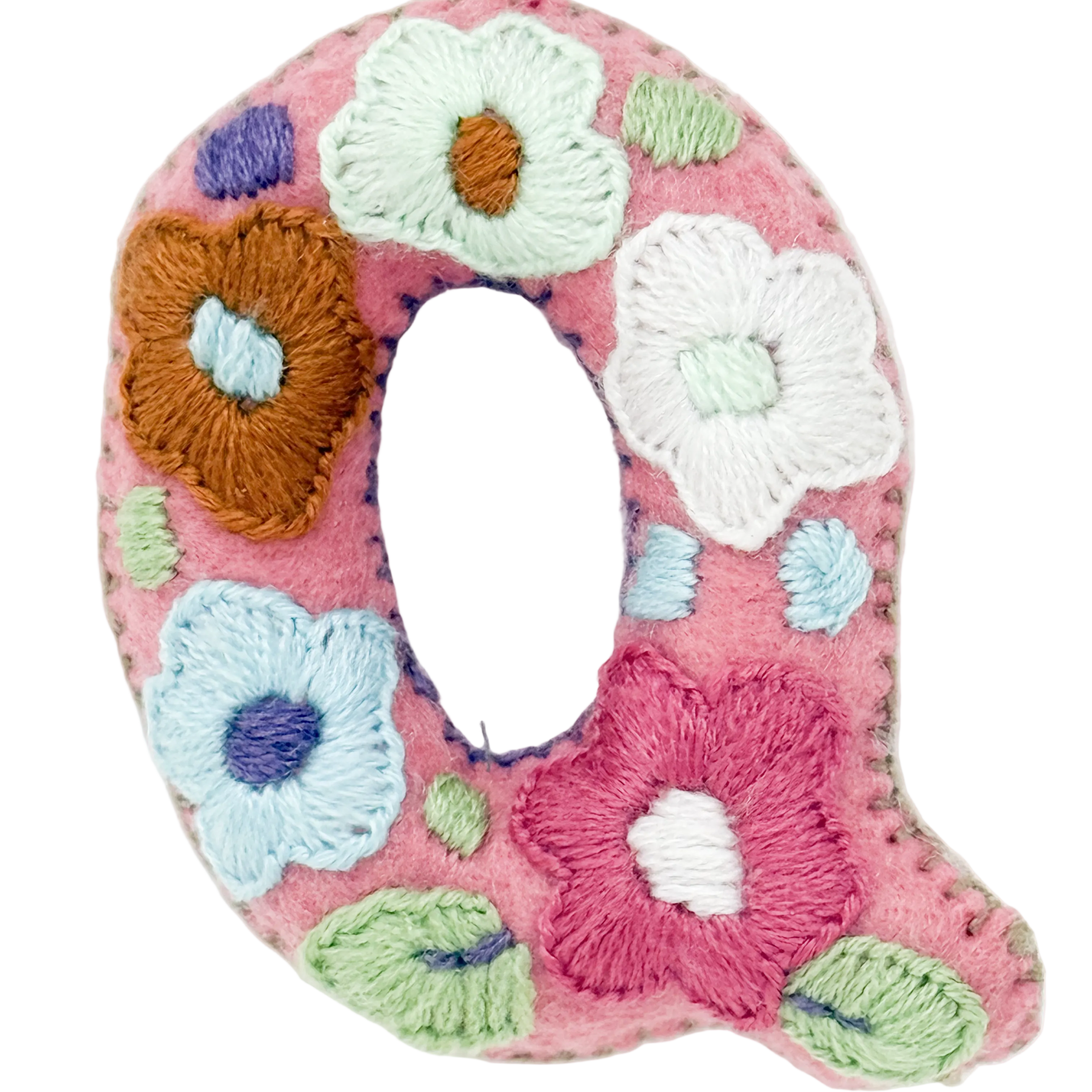 Letter Q embroidered made in Mexico