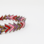Adjustable seed beads bracelet
