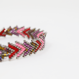 Adjustable seed beads bracelet
