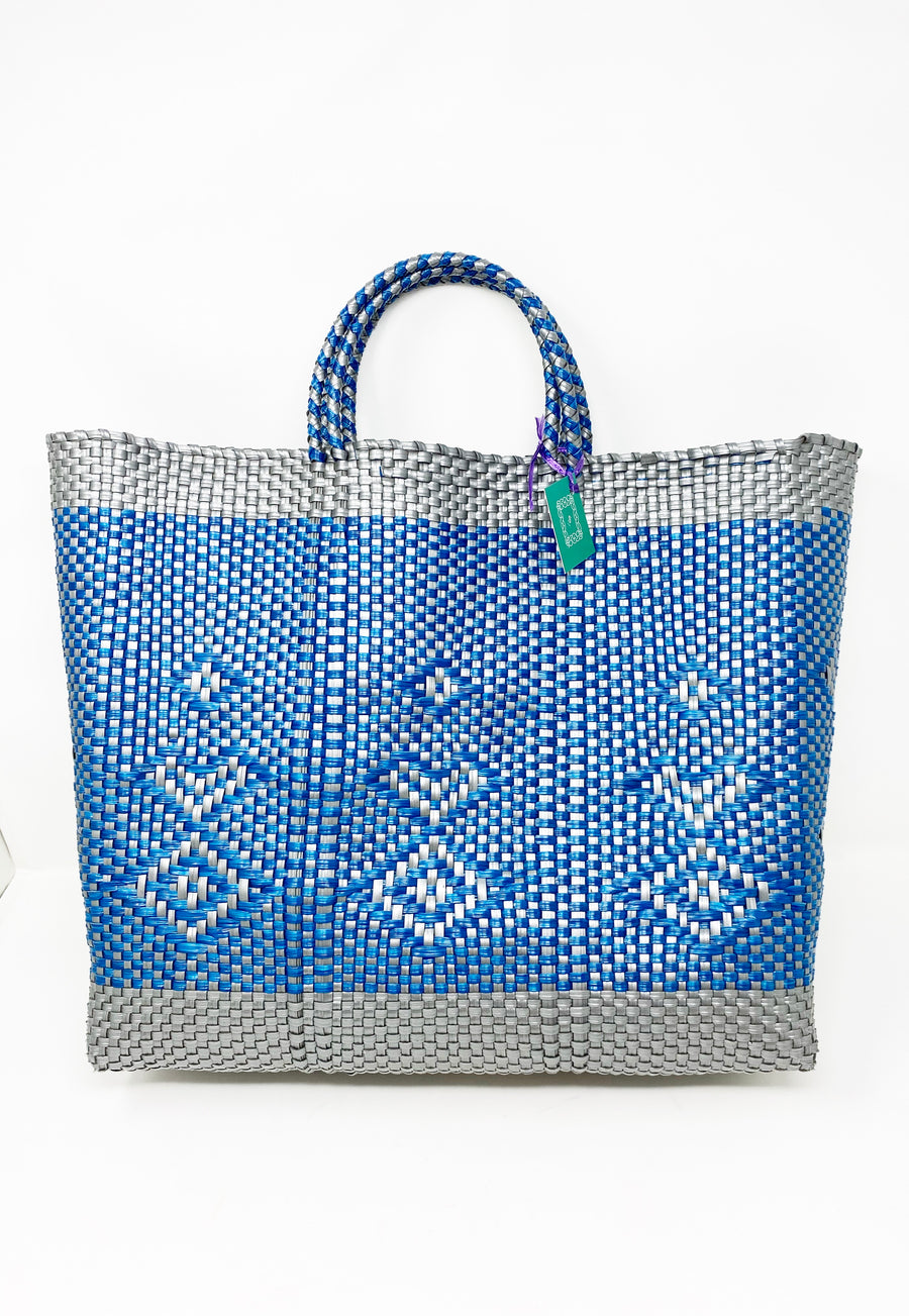 Mexican Handwoven Plastic Tote