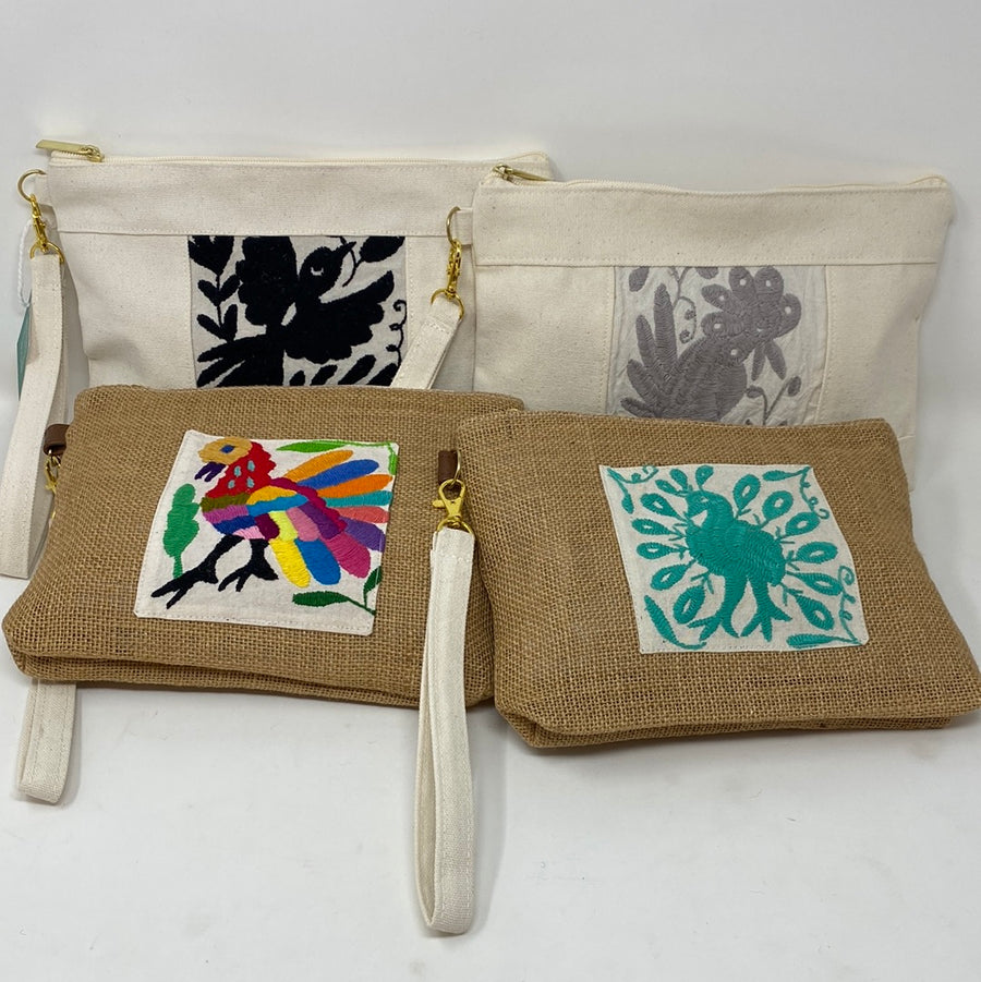 Wrist bag Embroidery
